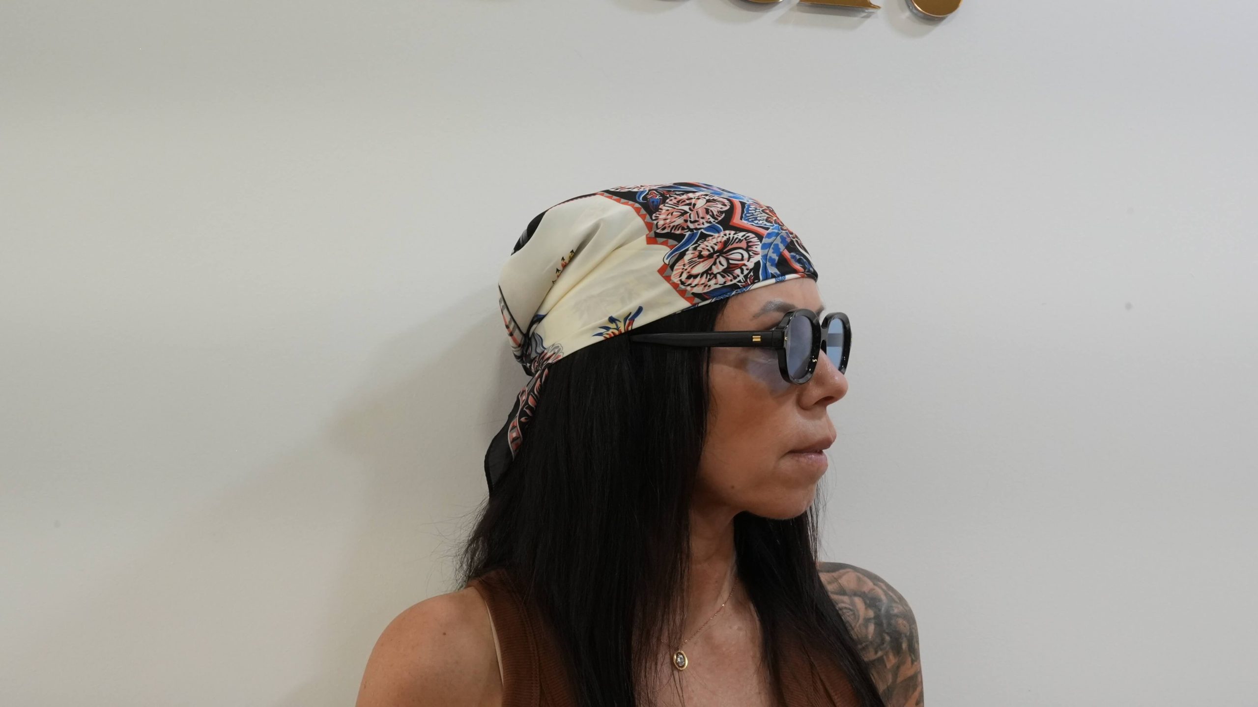 Lenço de Cetim Estampado Satin - Image 3